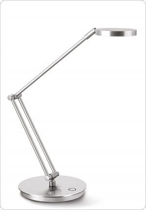 Lampka na biurko CEP CLED-400, 7,5W, ze ściemniaczem, srebrna, CLED0400-10