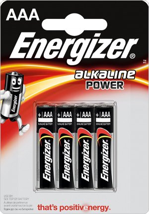 Bateria ENERGIZER Alkaline Power, AAA, LR03, 1,5V, 4szt., EN-247893