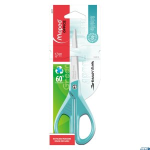 Nożyczki ekologiczne ESSENTIALS GREEN pastel 17 cm MAPED 468011