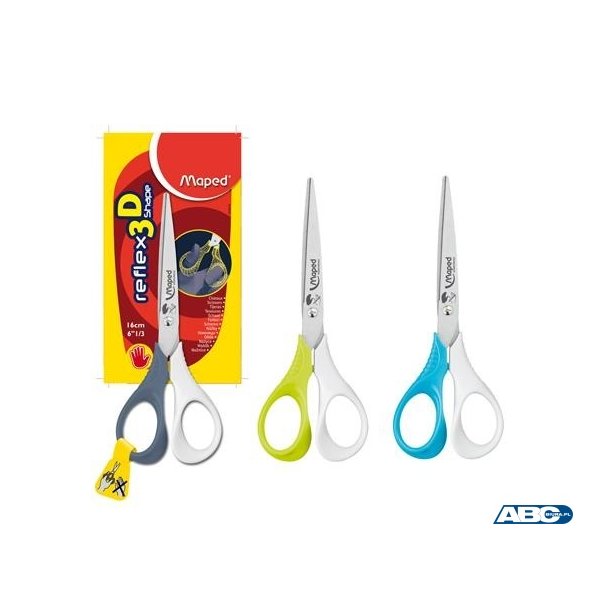 Nożyczki SHAPE 3D 16cm dla leworecznych 476510 MAPED