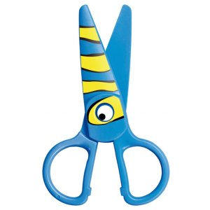 Nożyczki szkolne KEYROAD Kids Pro, 13cm, bezpieczne, pakowane na displayu, mix kolorów