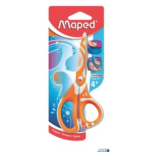 Nożyczki szkolne Zenoa Fit asymetryczne 13cm Blister 670110 MAPED (X)