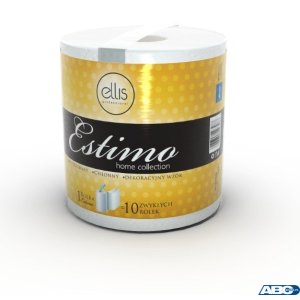 Ręcznik w roli ELLIS Estimo 100m 2 warstwy celuloza 500 listków 9.793.134 3087