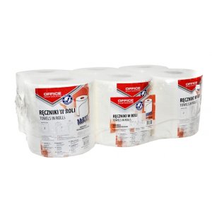Ręczniki w roli celulozowe OFFICE PRODUCTS Maxi, 2-warstwowe, 120m, 6szt., białe