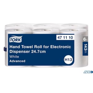 Ręcznik w roli TORK Lotus enMotion do dozowników elektronicznych, (6 rolek), 2 warstwy, makulatura, 143m, system H13 471110