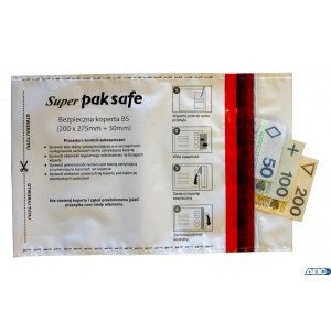 Koperty NC bezpieczne (Bankowe) B5 HK 100szt. białe / szare 55238097