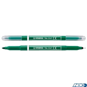 Pisak dwustr.TRIO 2w1  223 / 36 zielony COREX (X)