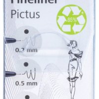 Zestaw cienkopisów SCHNEIDER Pictus, 3 szt., czarne, mix grubości