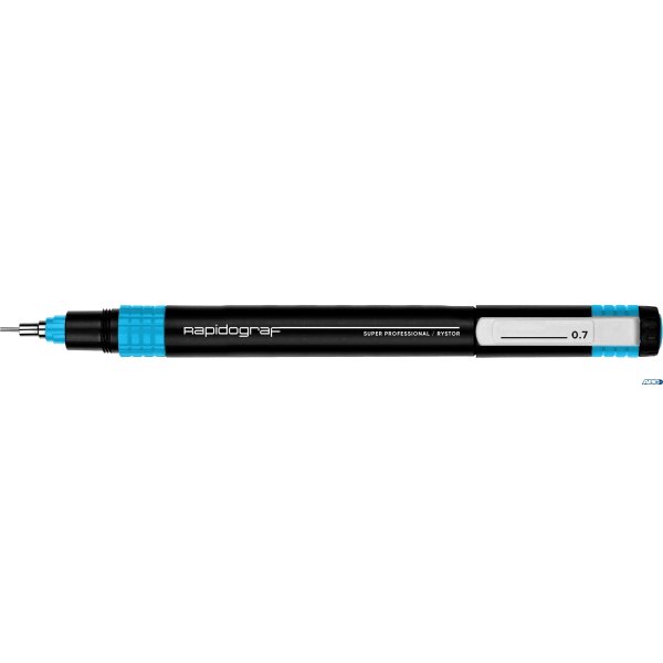 Rapitograf, Pisak Kreślarski Super Professional grubość 0.70mm (niebieski)  RYSTOR