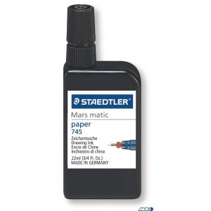 Tusz kreślarski Marsmatic, na papier, czarny, 22 ml, Staedtler S 745 R-9