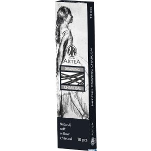 Węgiel naturalny rysunkowy Astra Artea 10 sztuk 3-6 mm, 323115004