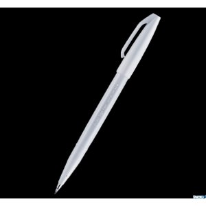 Pisak pędzelkowy do kaligrafii  jasnoszary SES15C-N2X PENTEL
