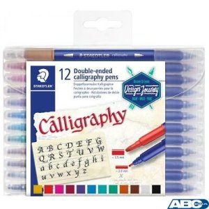Pisak artystyczny do kaligrafii, Design Journey, 3.5mm i 2mm, 12 kol., Staedtler S 3005 TB12