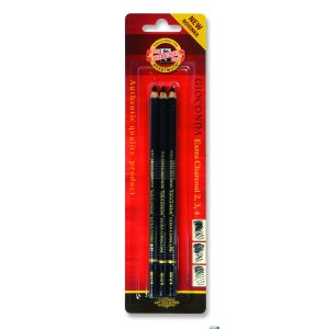 Wegielw drewnie 8811 zest.3szt (2,3,4) KOH-I-NOOR
