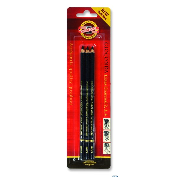 Wegielw drewnie 8811 zest.3szt (2,3,4) KOH-I-NOOR