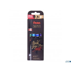 Pisak BRUSH PEN SIGN (4) ARTIST SESF30C-ST4DSCVPL PENTEL