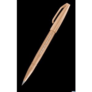Pisak pędzelkowy do kaligrafii orzechowy SES15C-E2X PENTEL