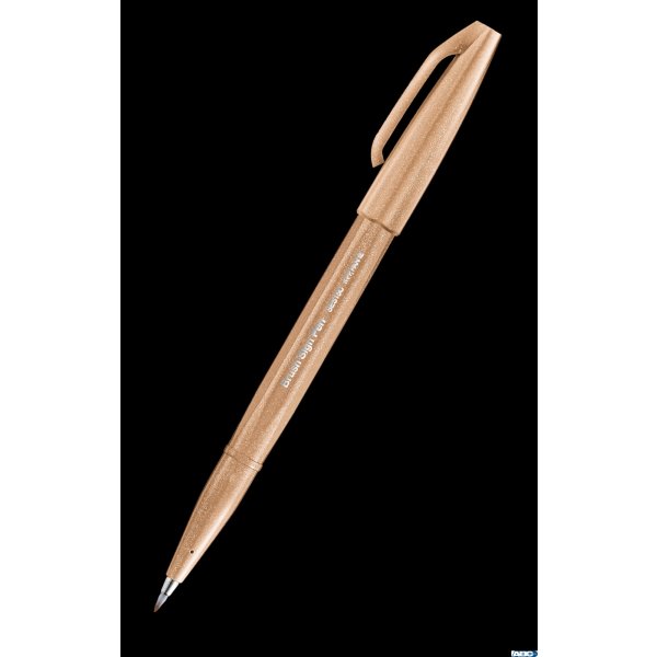 Pisak pędzelkowy do kaligrafii orzechowy SES15C-E2X PENTEL