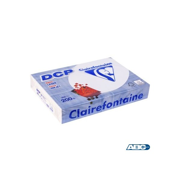 Papier xero satynowy A4/200g DCP biały 1807 250a Clairefontaine