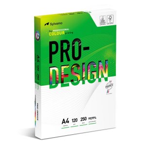 Papier ksero PRO-DESIGN FSC, satynowany, klasa A +  + , A4, 168CIE, 120gsm, 250 ark.