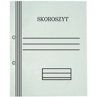 Skoroszyt oczkowy biały A4 pełny 300g KIEL-TECH jednostronnie  bielony