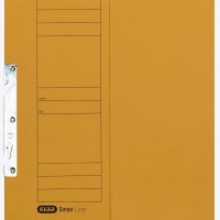 Skoroszyt kartonowy ELBA 1/2 A4, hakowy, żółty, 100551892