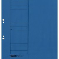 Skoroszyt kartonowy ELBA 1/2 A4, oczkowy, niebieski, 100551876