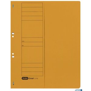 Skoroszyt kartonowy ELBA 1 / 2 A4, oczkowy, żółty, 100551878