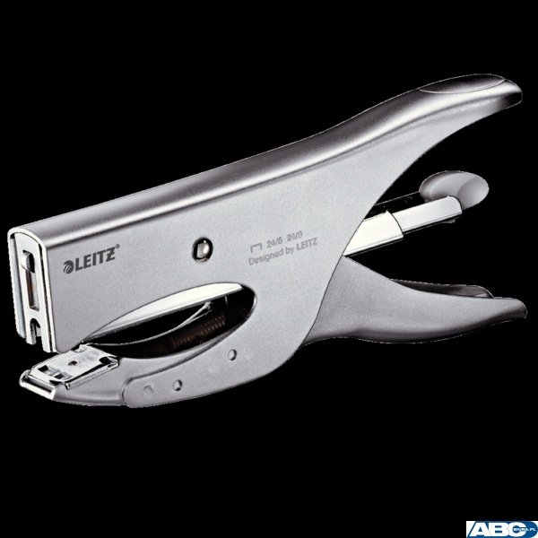 Zszywacz nożycowy metaliczny srebrny (24/6 24/8) 40 kartek 55490081