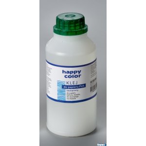 Klej do papieru PVA, butelka 500g, Happy Color HA 3430 0500