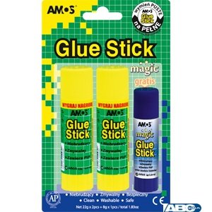 Klej w sztyfcie Amos 2x 22g + 1x 8g MAGIC 130-1811
