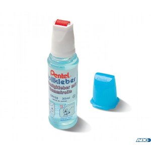 Klej w płynie z gumową rolką ER153-S 30ml błękitny PENTEL