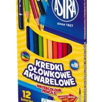 Kredki ołówkowe akwarelowe Astra 12 kolorów 312110004