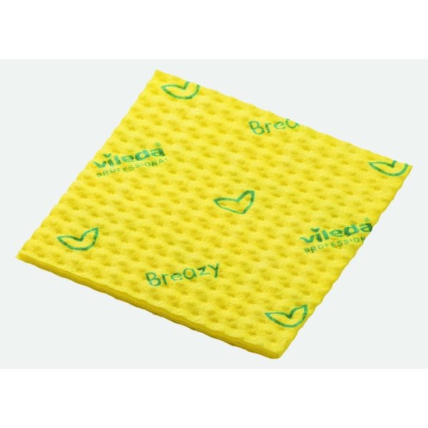 Ściereczka VILEDA PROFESSIONAL Breazy, 35 x 35 cm, żółta