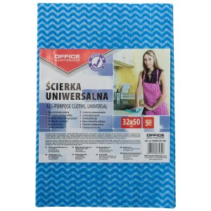 Ścierka uniwersalna OFFICE PRODUCTS, wiskoza 70%, gr. 40g / mkg, 32x50cm, 5szt., mix kolorów