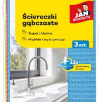 Ściereczki gąbczaste JAN NIEZBĘDNY, 3 szt., mix