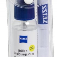 Zestaw do czyszczenia okularów i wyświetlaczy ZEISS, ściereczka z mikrofibry + spray czyszczący