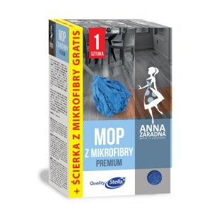 Mop z mikrofibry ANNA ZARADNA  +  ścierka z mikrofibry gratis