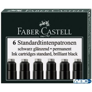 Naboje krótkie FC185507(6)czarne FABER CASTEL