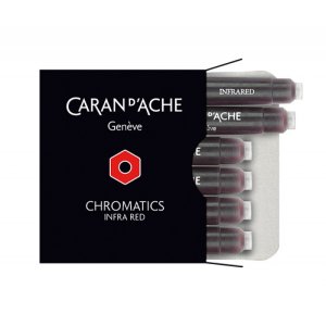 Naboje CARAN D'ACHE Chromatics Infra Red, 6szt., czerwone