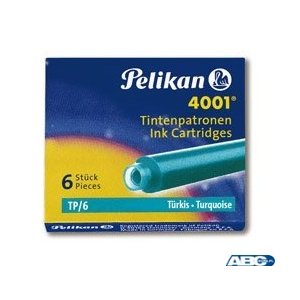 Naboje do piór, krótkie turkusowe 301705 Pelikan