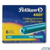 Naboje do piór, krótkie turkusowe 301705 Pelikan