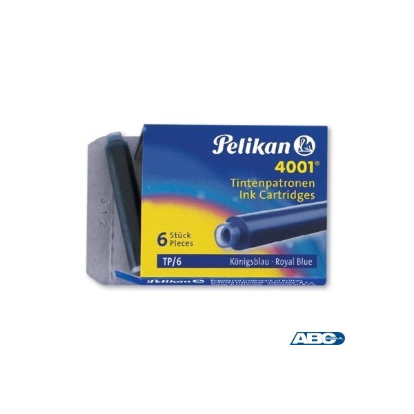 Naboje do piór, krótkie niebieskie 301176 Pelikan