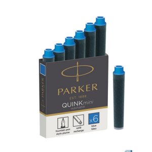 Naboje z Atramentem QUINK - MINI niebieski 1950409 PARKER