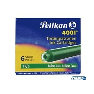 Naboje do piór krótkie ciemnozielone 300087 Pelikan