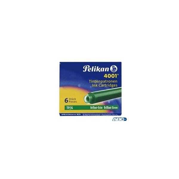 Naboje do piór krótkie ciemnozielone 300087 Pelikan