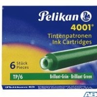 Naboje do piór krótkie ciemnozielone 300087 Pelikan