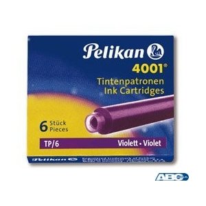 Naboje do piór, krótkie fioletowe 301697 Pelikan