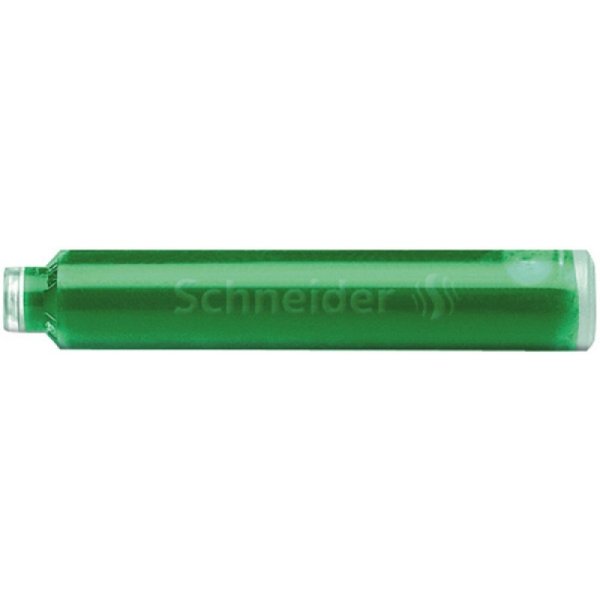 Naboje do piór SCHNEIDER, 6 szt., zielony