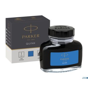 Atrament QUINK w butelce (57 ml) niebieski zmywalny 1950377 PARKER